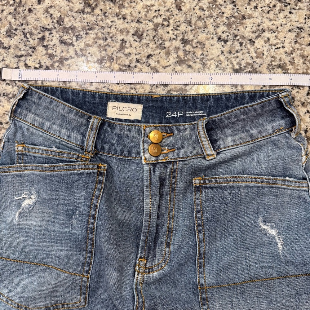 Pilcro The Wanderer Relaxed Patch Pocket Jeans – Size 24P - Picture 5 of 15